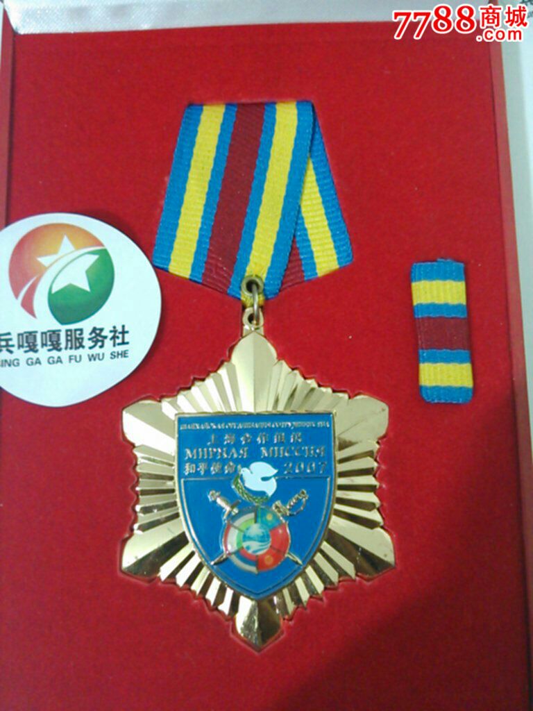 和平使命～2007联合*事*习纪念章,徽章,军功章