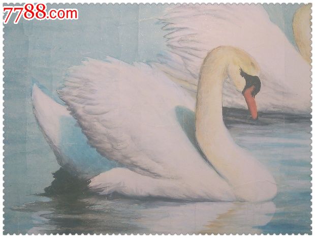画工非常细腻的手绘白天鹅水彩画-se23363656-水粉/水彩原画-零售