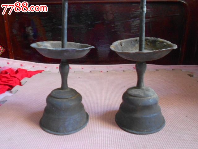 一对民国锡蜡台,锡烛台,民国,其他造型,成对销售_第2张_七七八八锡