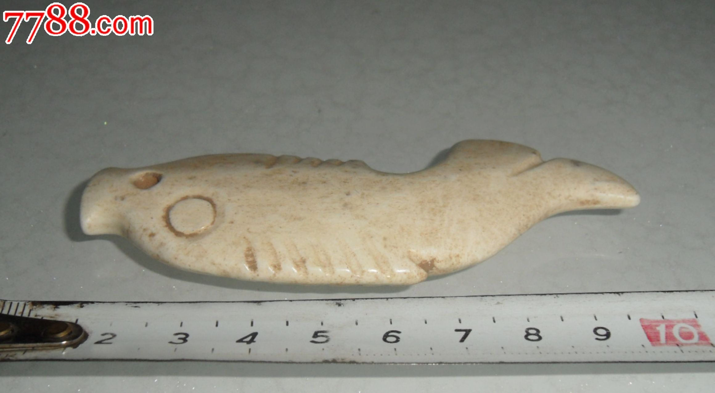 白玉鱼挂件—鸡骨白鱼挂件—鸡骨白鱼吊坠—鸡骨白玉器—高古玉器
