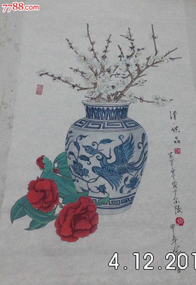 青花瓷-价格:10000.0000元-se23587267-花鸟国画原作