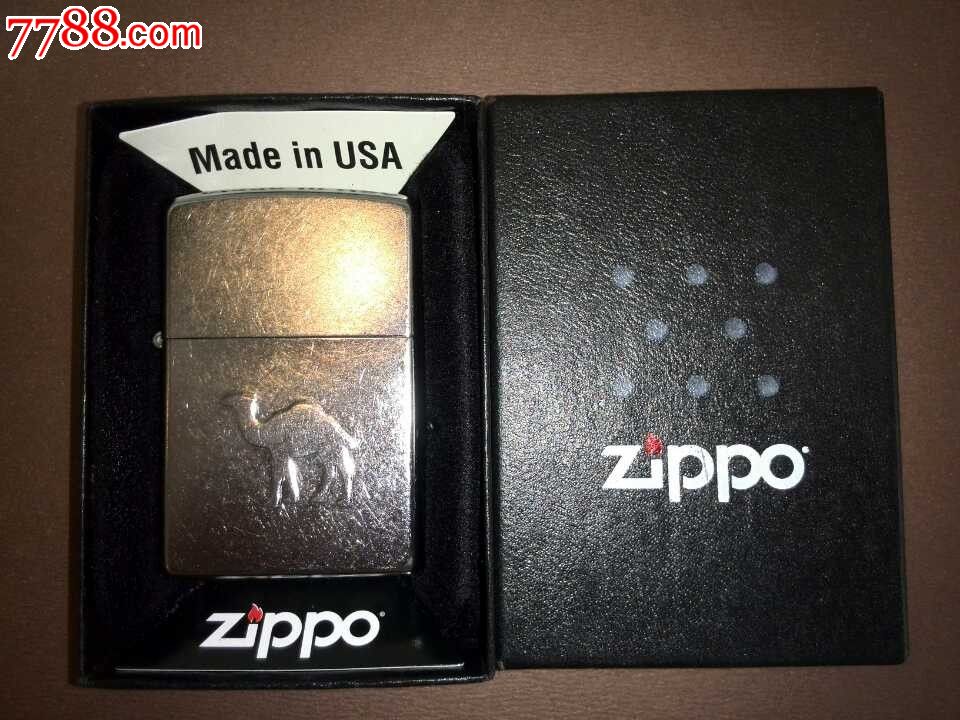 zippo12年全新骆驼百年花沙凸刻,全球限量50台