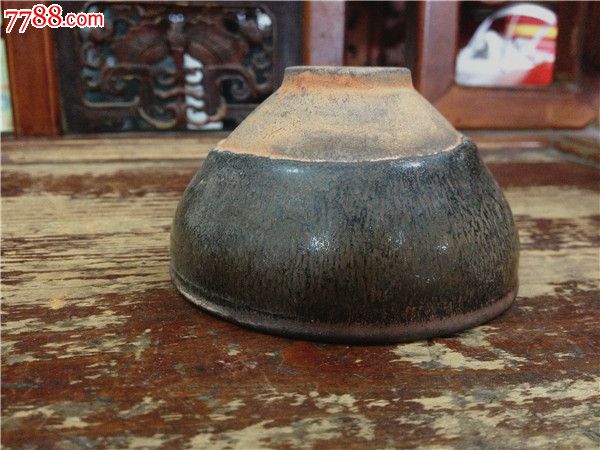 宋代建盏碗杯子老陶瓷古董古玩收藏
