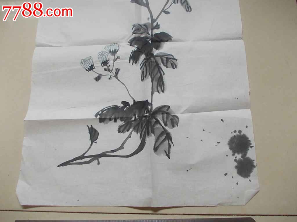 宣纸的.画的还可以,没有作者章印!"惊爆价15元一幅"