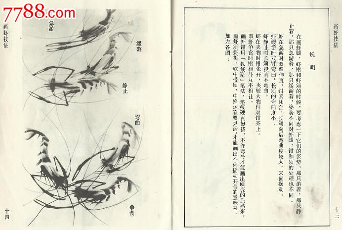 《画虾技法》董鸿飚,李春造,杨永德编