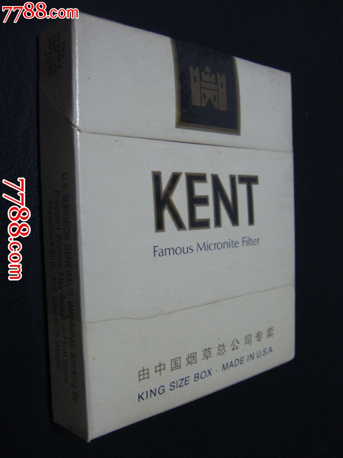 美国原装,由中国烟草总公司专卖【kent～健牌/宽盒版】自然旧_价格7元