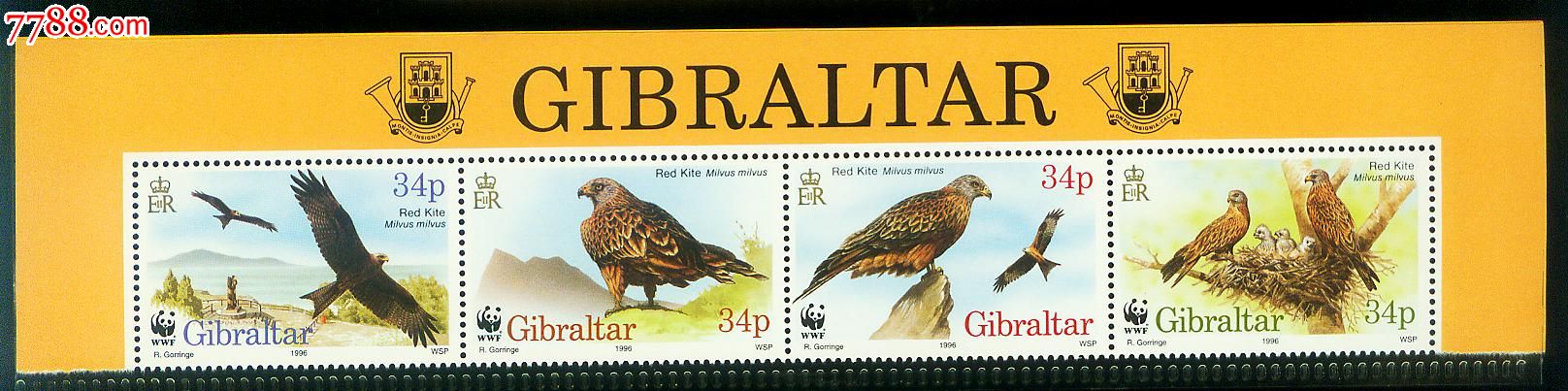 鸟(wwf世界野生动物保护基金会)新票4全