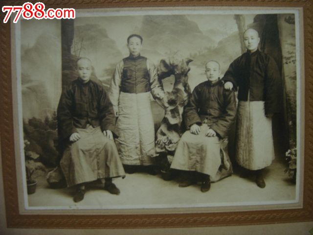 民国老照片(中华民国十八年摄于北平兰亭仁兄惠存树民