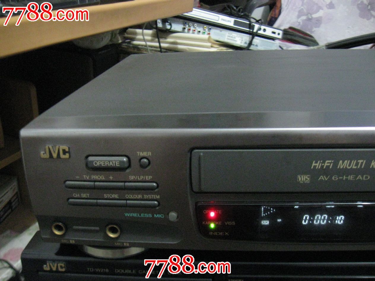 jvc6磁头hr-j71ms录像机.功能好用带遥控器.