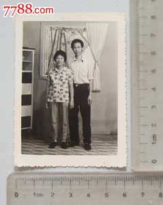 夫妻合影留念照(老照片)