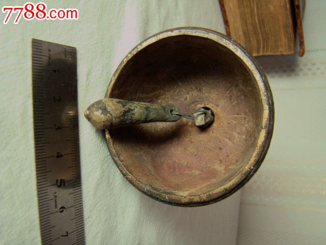 欧洲古董老物件铜手摇铃