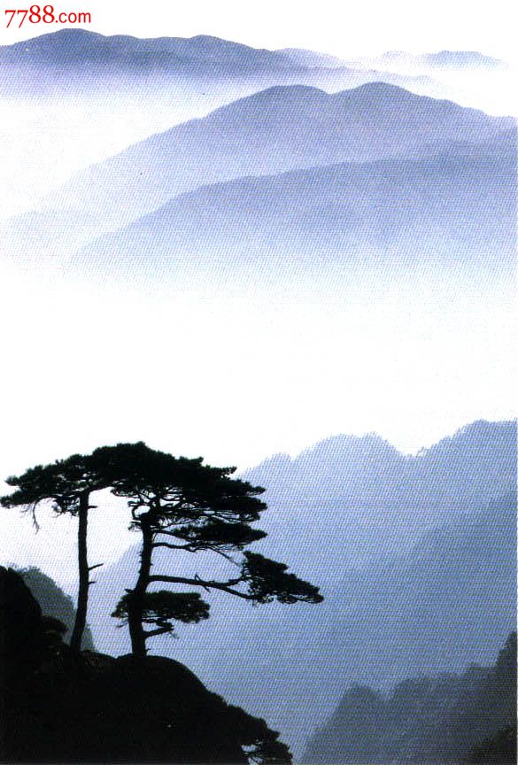 1994年yp15"黄山群山青松"风光邮资明信片