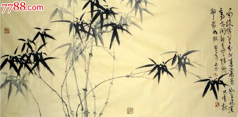 吴林德·四尺墨竹图