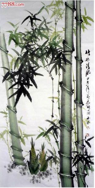 吴林德·四尺墨竹图-价格:280元-se25274958-花鸟国画原作-零售-7788
