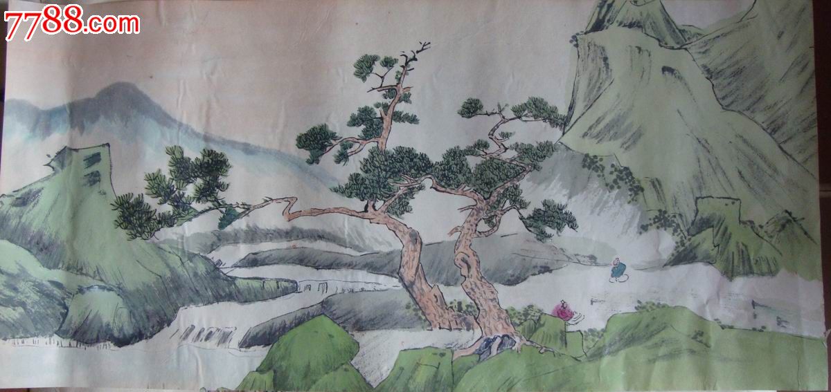 【水彩画-原画稿】名家山水画-se25417707-水粉/水彩