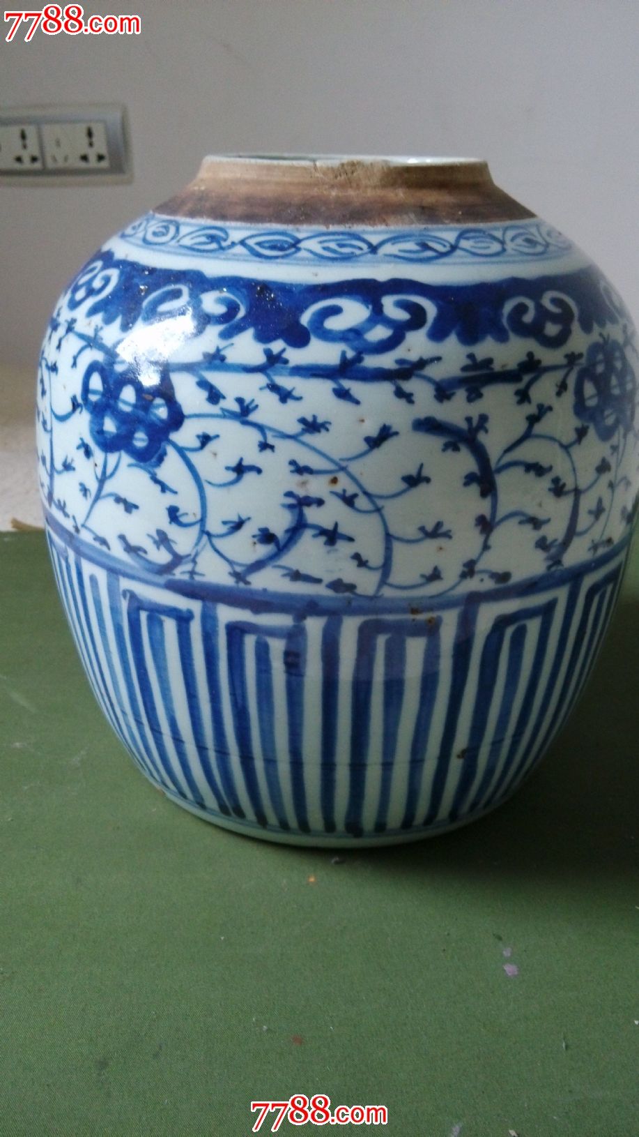 清代青花罐