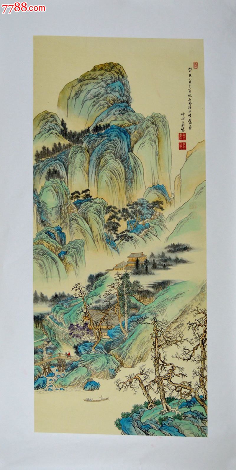 四尺整张精品仿古山水画作品