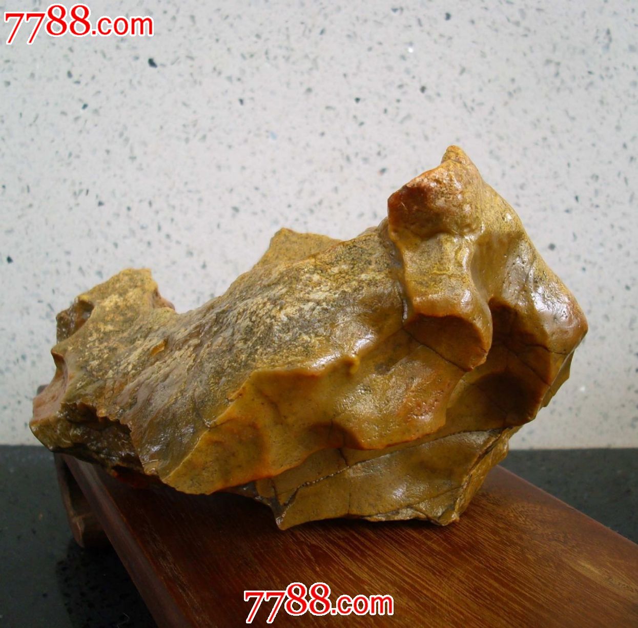天然戈壁风凌奇石---阿拉善奇石精品带沙漠漆的老皮戈壁石原石摆件