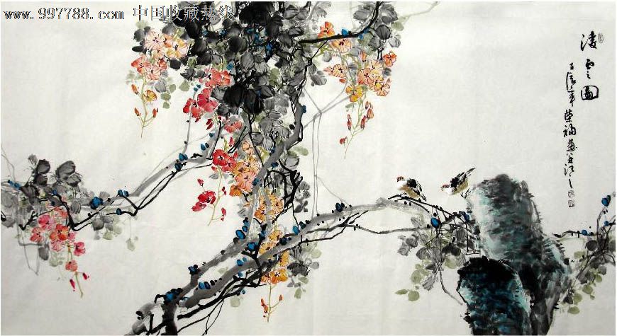 韦荣福·六尺国画花鸟