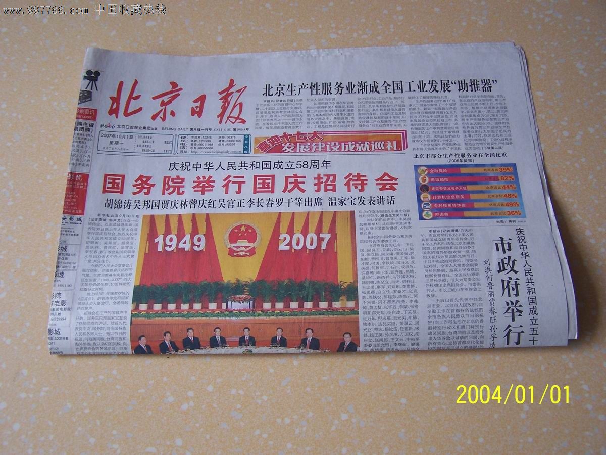 北京日报-报纸--se12474237-零售-7788收藏__中国收藏热线