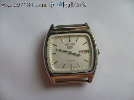 精工牌方形全动双历男表_手表/腕表_第1张_7788校徽收藏