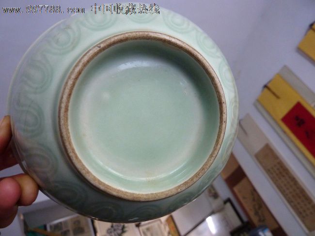 民国后期仿龙泉,青瓷/秘色瓷,淡青釉,民国,碗,龙泉窑_第5张_7788青瓷