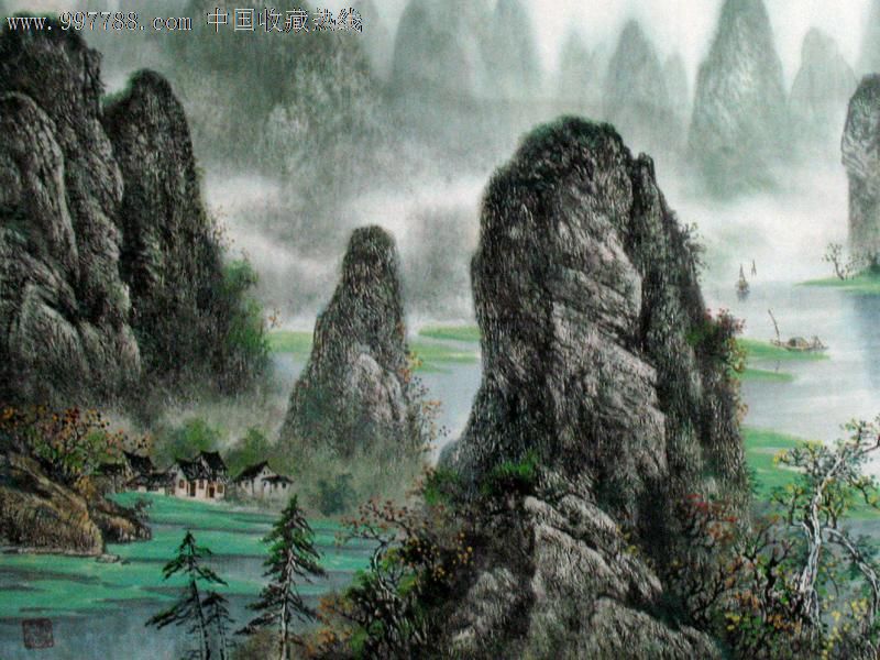 实力派画家/国画山水/家居办公装饰/收藏送礼/50002