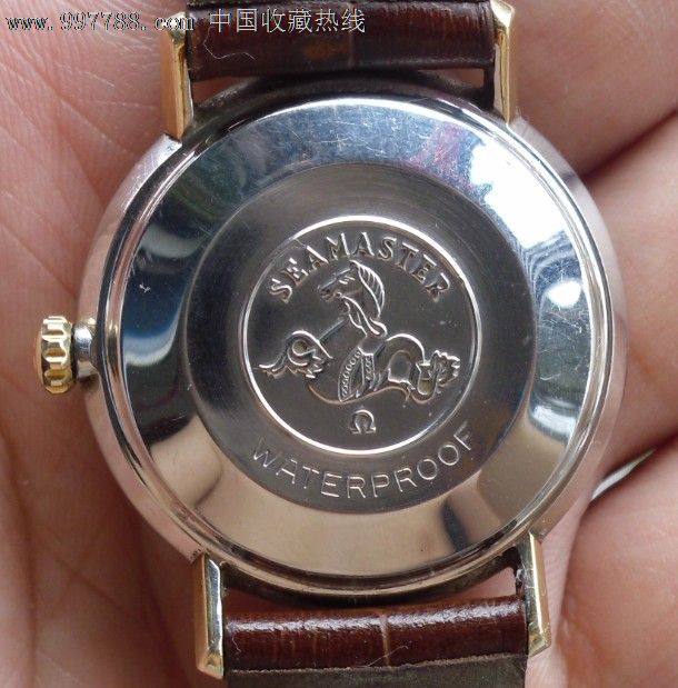 60年代,18k金,海马牌,蝶飞系列,全自动防水欧米茄金表