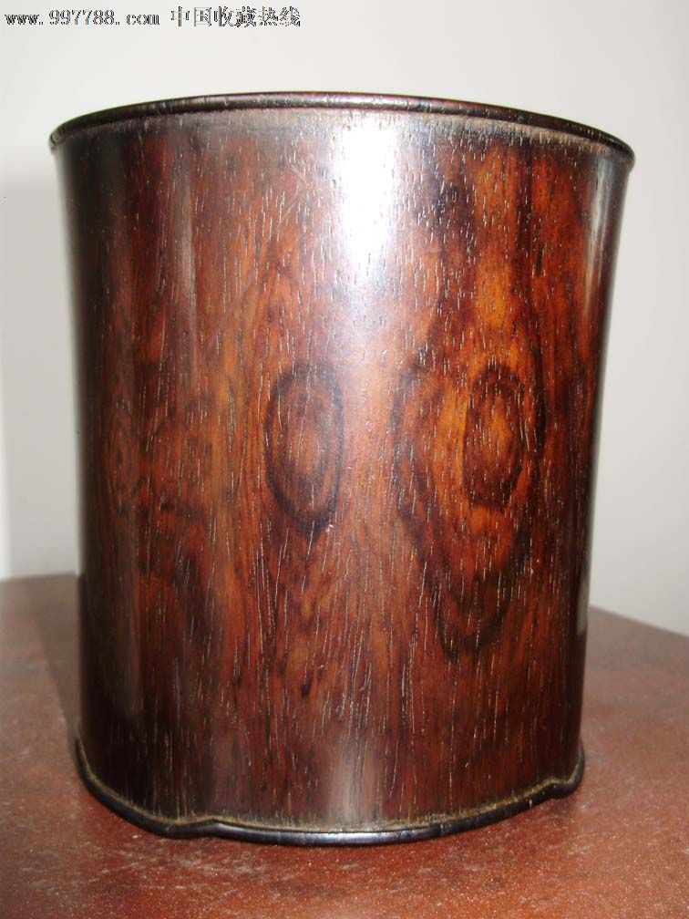 海南黄花梨老笔筒