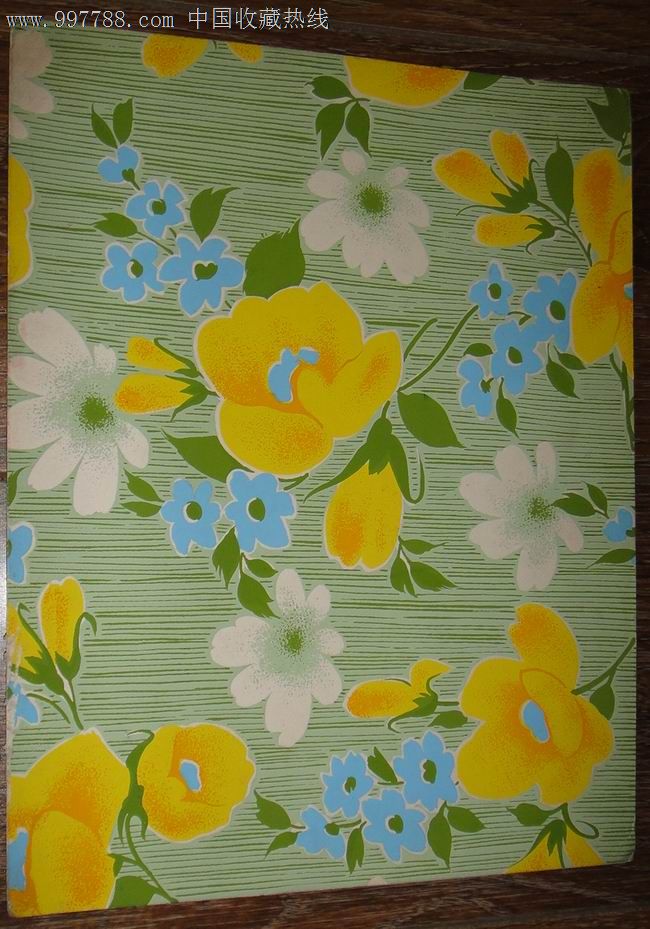 青岛纺织花布设计原稿(水粉画)1966年