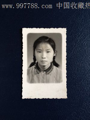 90年代黑白一寸照片女图片