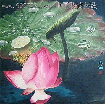 画家董小岩花卉作品天籁保真