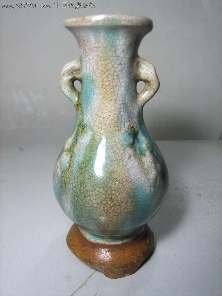 石湾窑供佛插花小花瓶