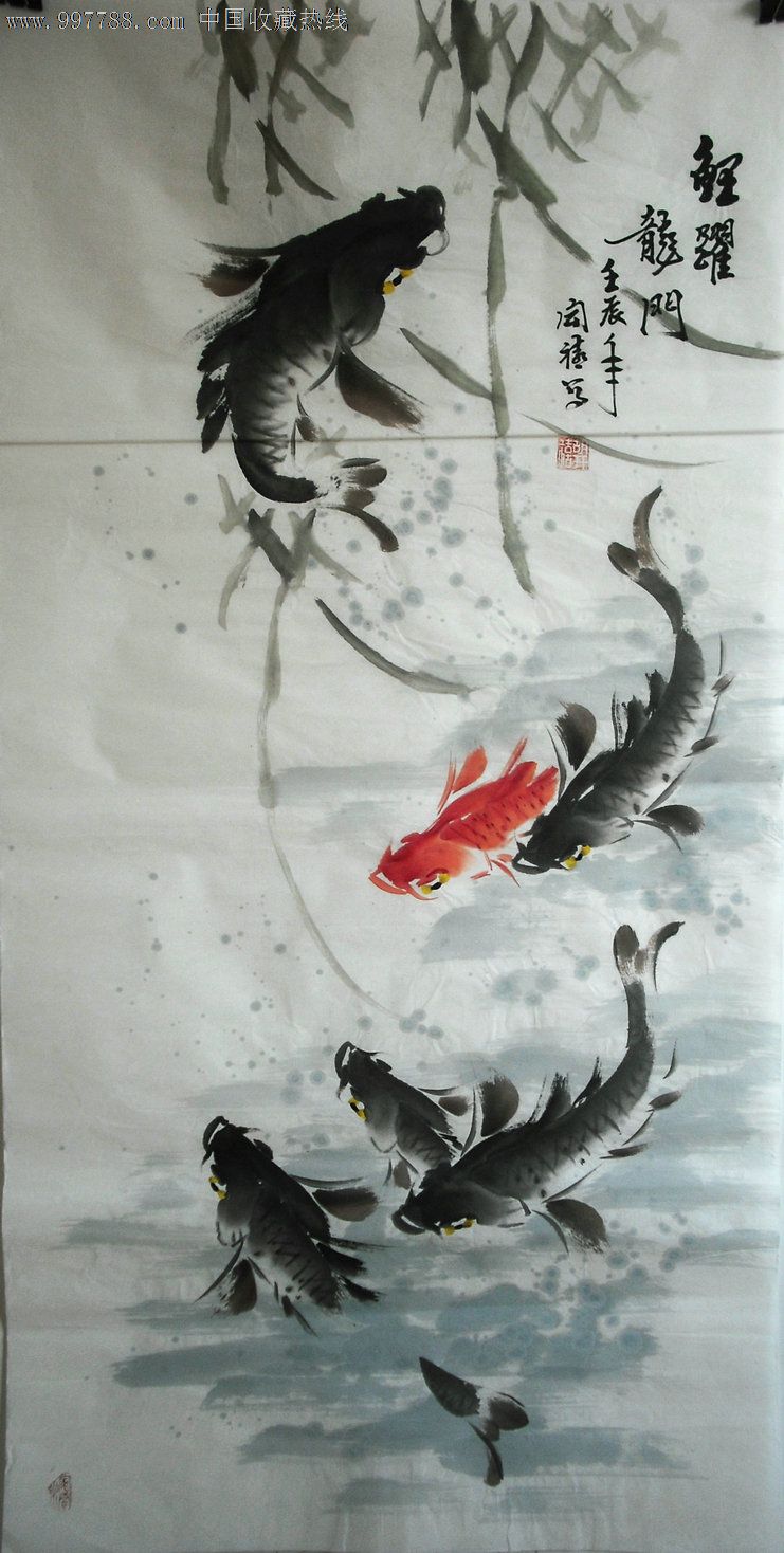 胡开禧花鸟--鱼