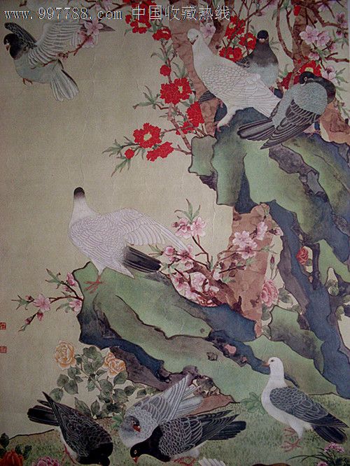 五,六十年代名家花鸟《和平之春.陈之佛.195?》