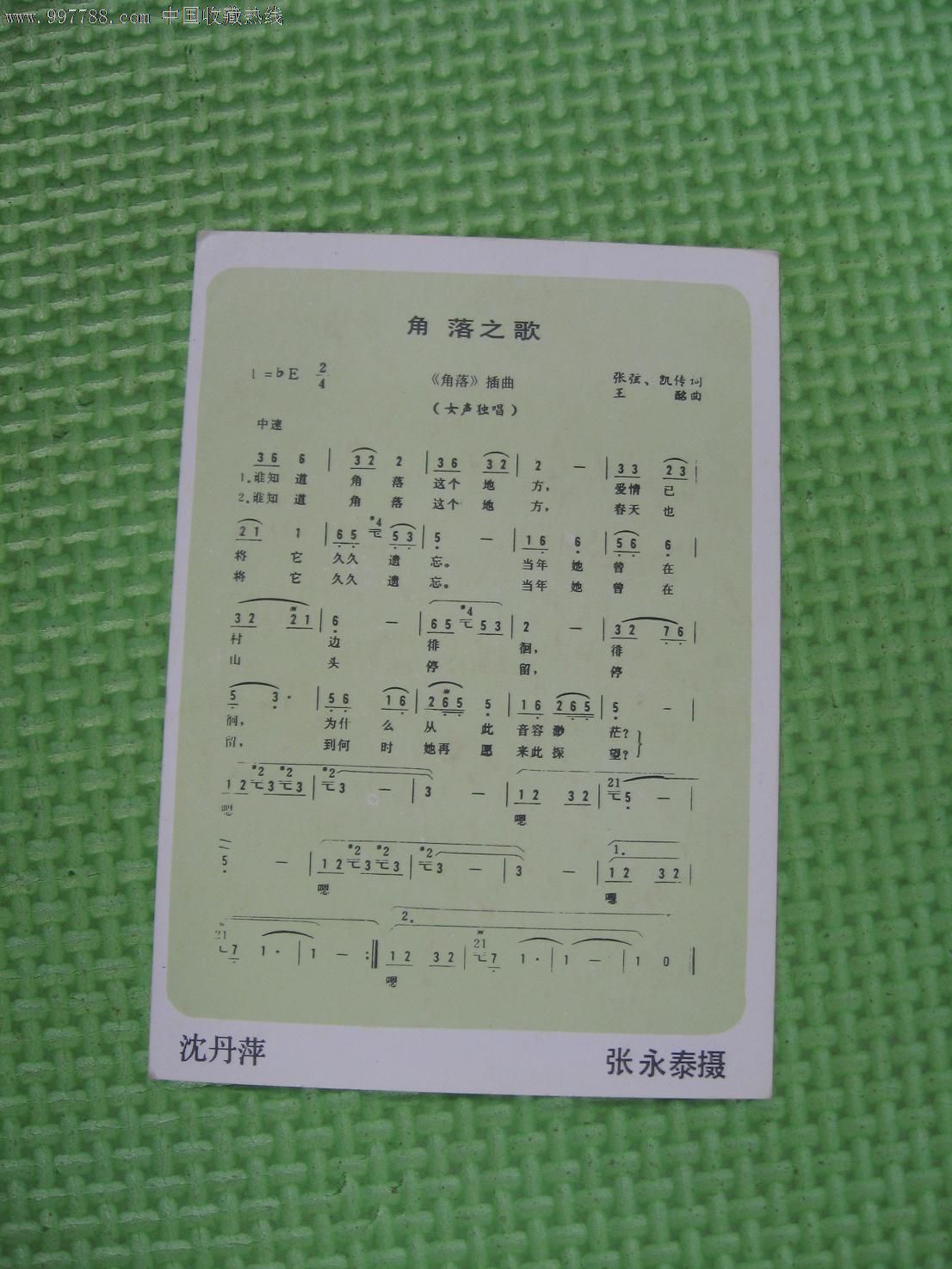 角落之歌沈丹萍张永泰摄