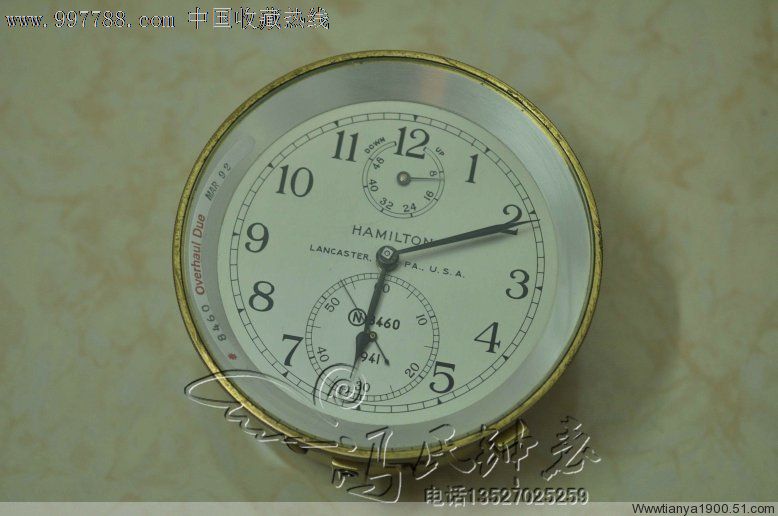 天文台汉密尔顿m21船钟航海*事钟_船钟/专用钟_第2张_7788校徽收藏
