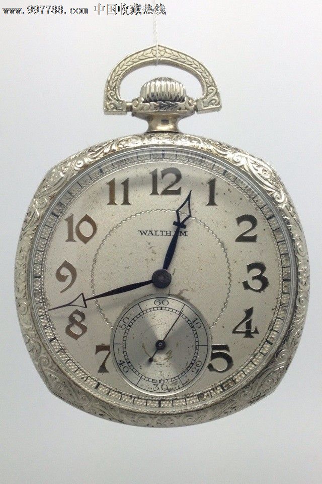 18*6年银色waltham怀表