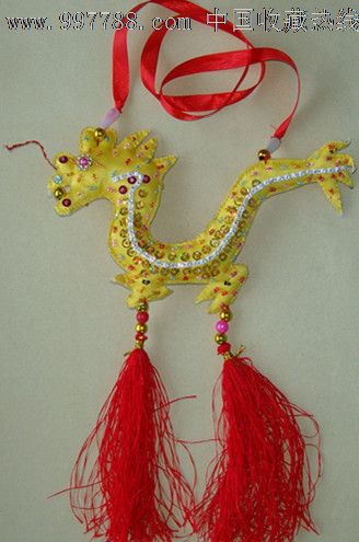 皖北民俗工艺品香包龙形