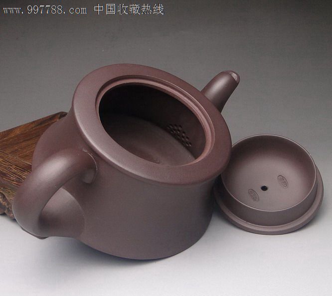 国家级工艺美术师申屠国洪手制【金曲壶】,紫砂壶,21世纪10年代,紫泥