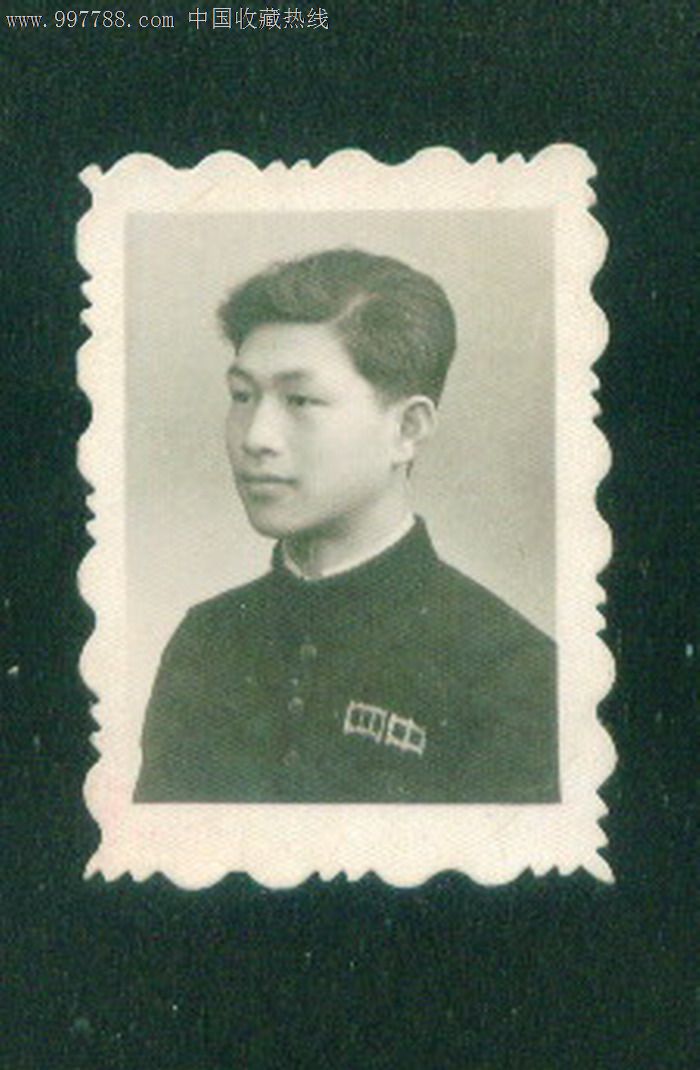 老照片单人照品如图1寸照