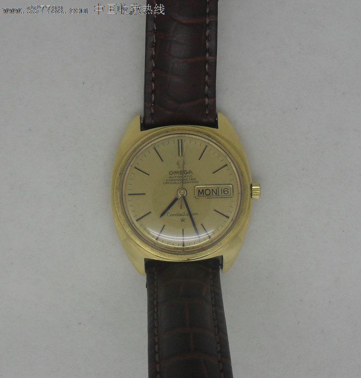 60年代/瑞士产/18k金盘金套/欧米茄omega/天文台男士手表