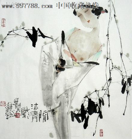 著名画家刘兵原创人物精品国画11050301