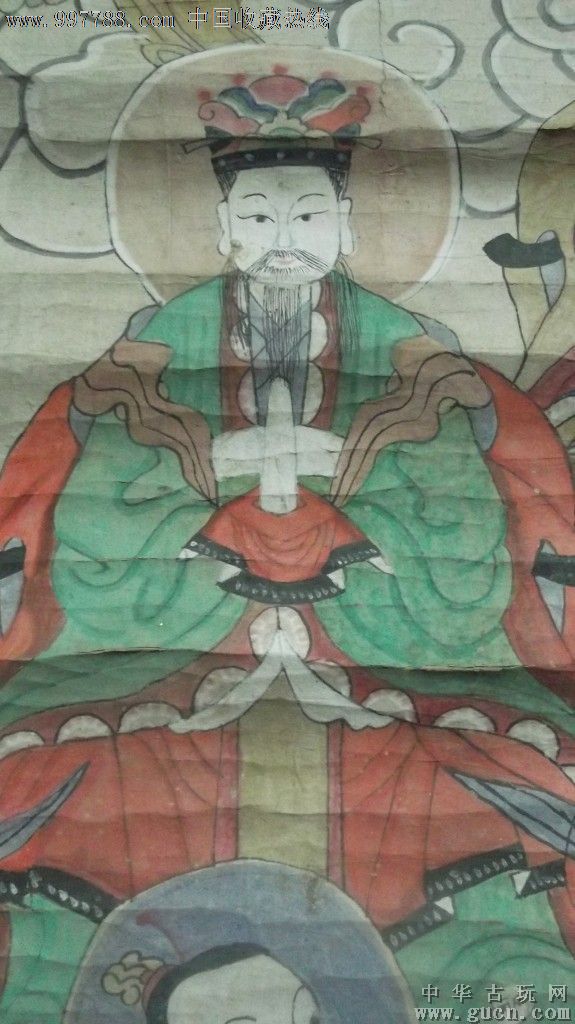 包老的神仙画像,剩六个人物,是福建这边的三一教题材