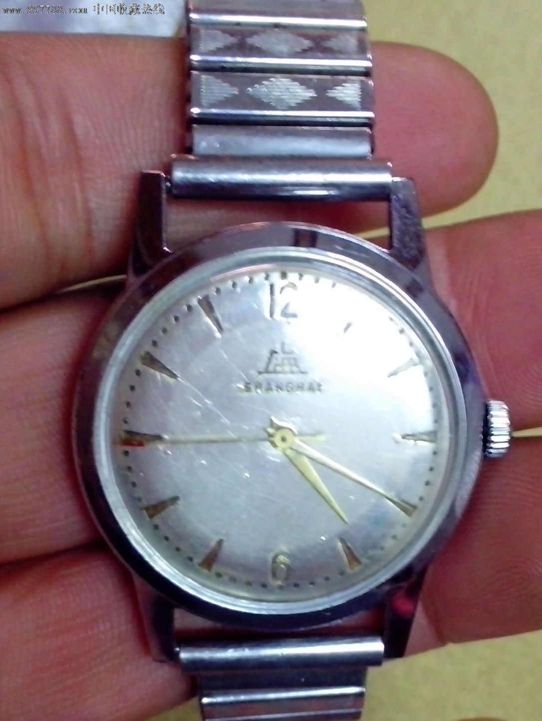 "上海"牌a-581型半钢机械男表-手表/腕表--se15773893-零售-7788收藏