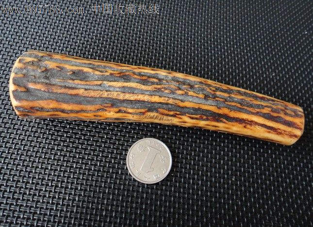 小步古玩※一段不知用途的老鹿角,包浆很漂亮