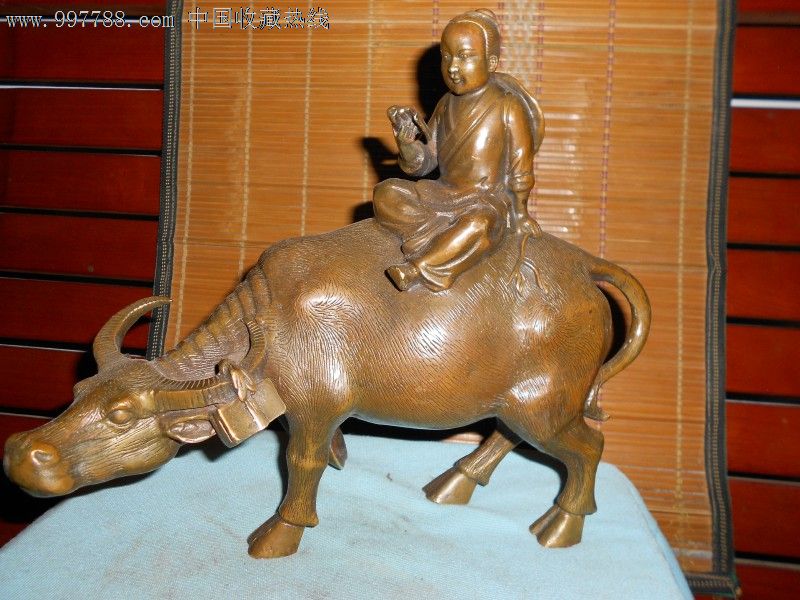 牧童骑牛文案大摆件