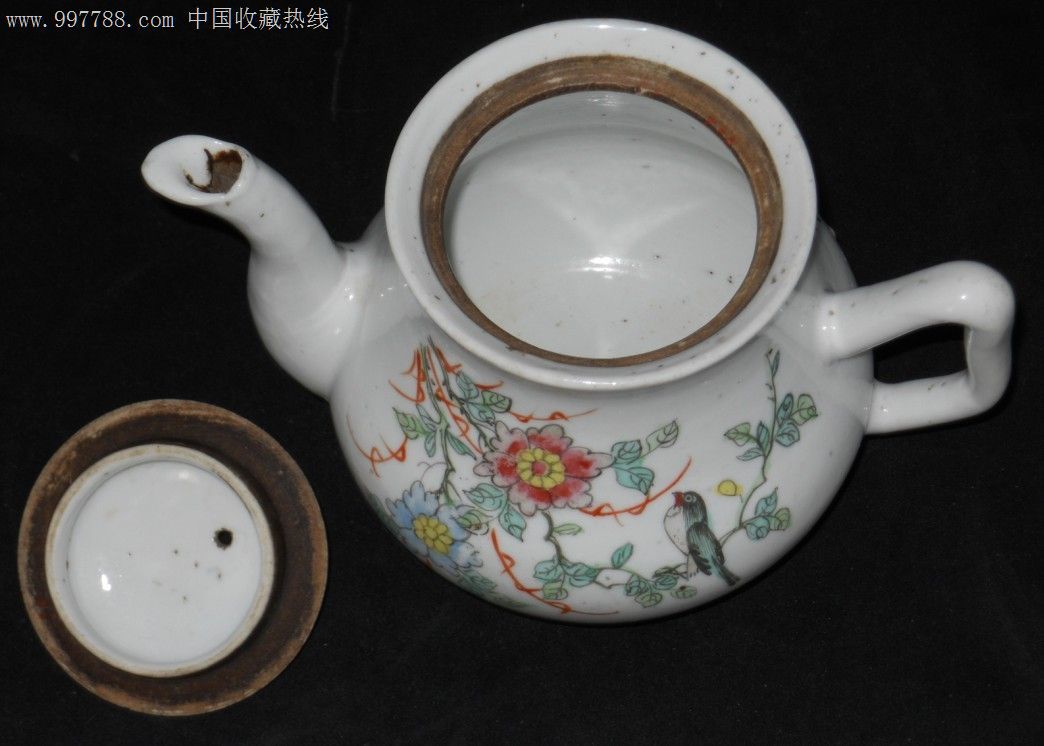 民国粉彩老壶(江西程和顺造)稀少