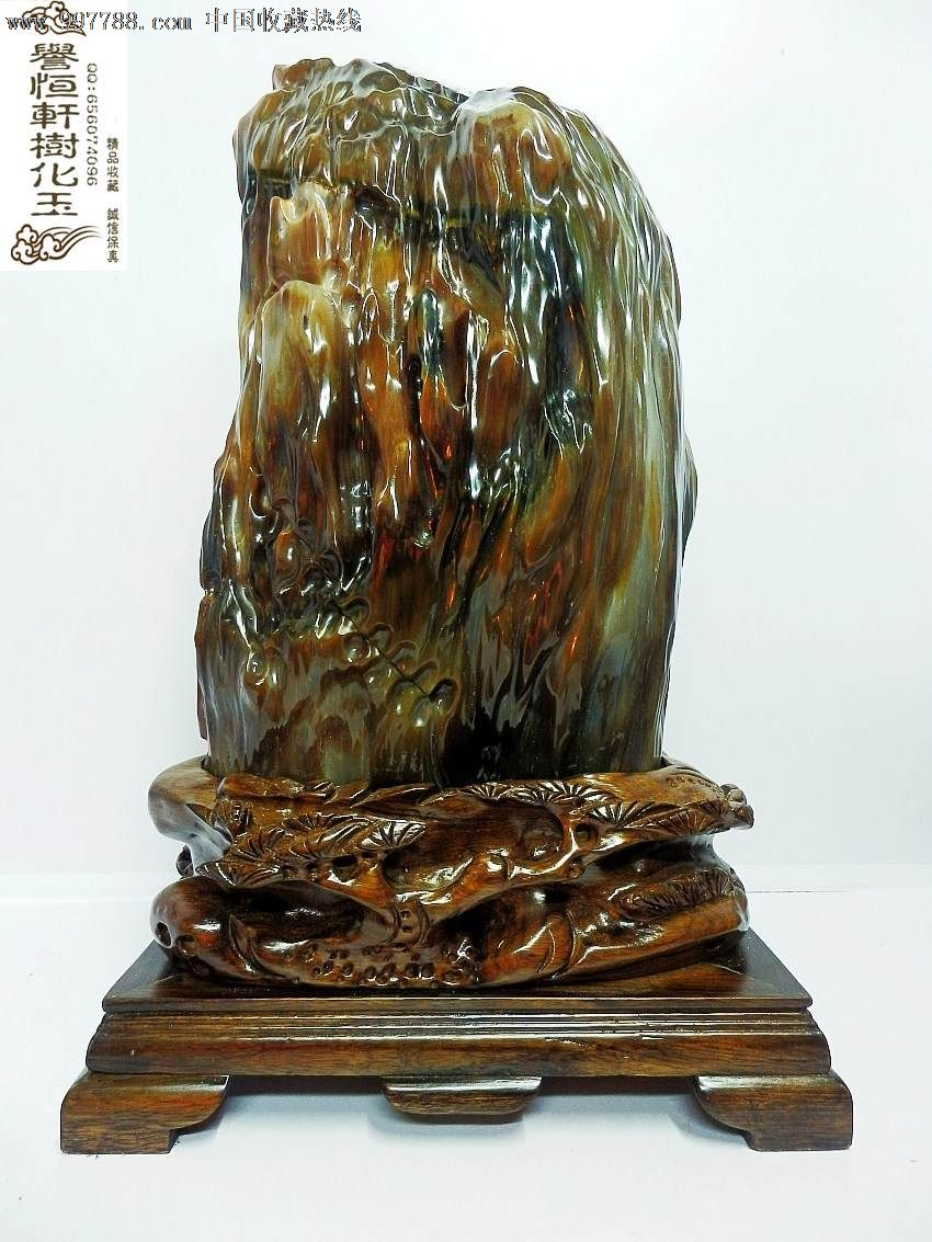 缅甸树化玉老坑种摆件树化石收藏木化玉精品木化石硅化木极品_价格