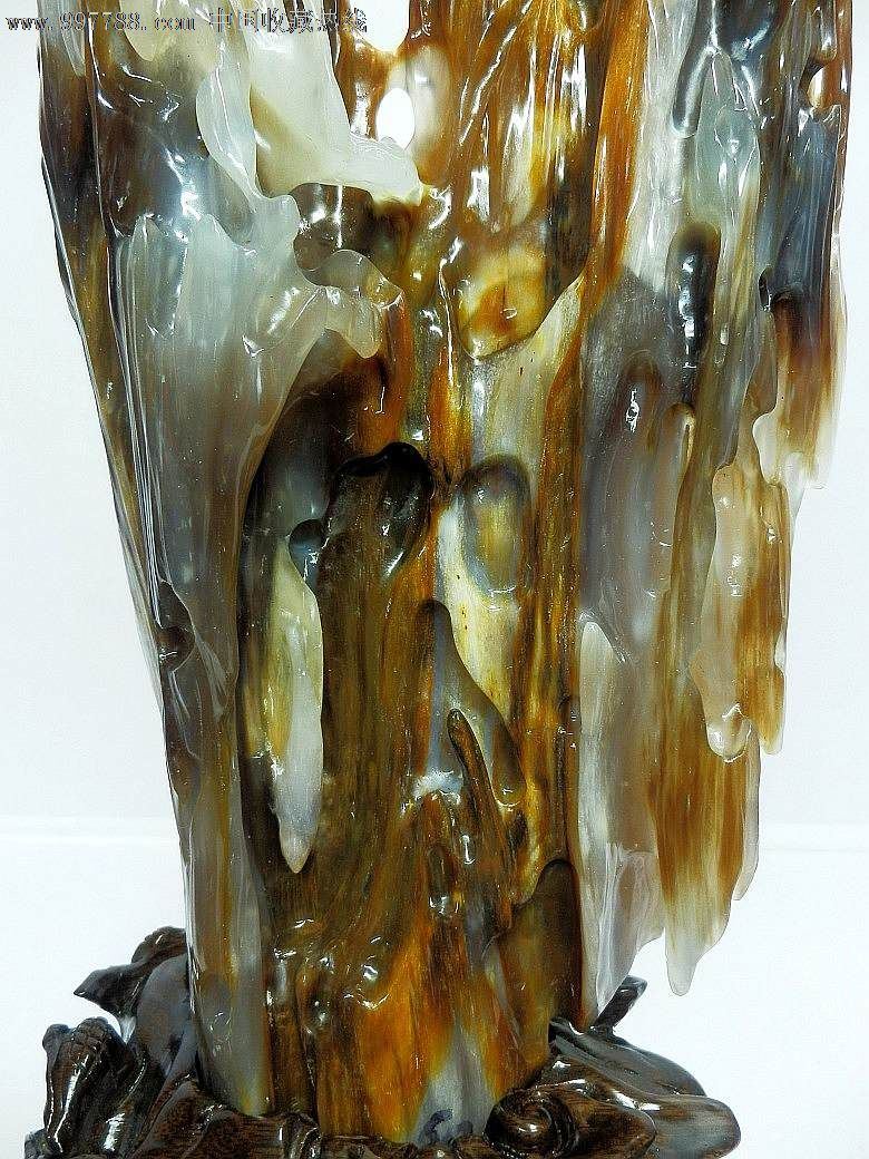 缅甸树化玉冰种木化玉誉恒轩博宝网木化石硅化木收藏商务礼品